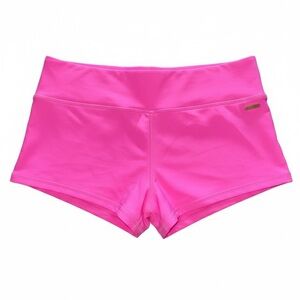 Pink Women's Mini Swim Shorts Butt Scrunch